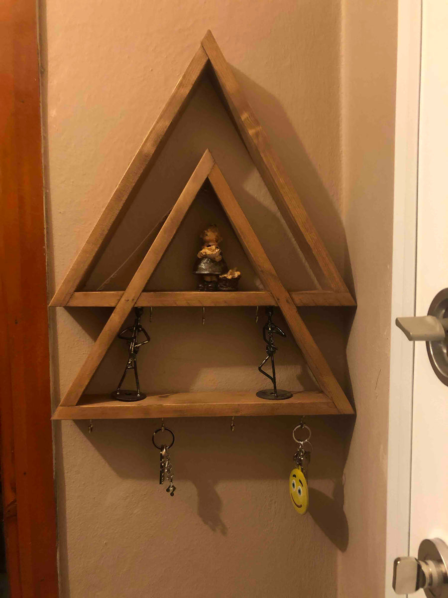 Znalezione obrazy dla zapytania stone triangle bathroom shelves