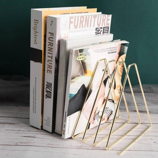 Geometric Book Organizer Book Shelf