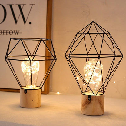 Wesley Wire Geometric Table Lamp