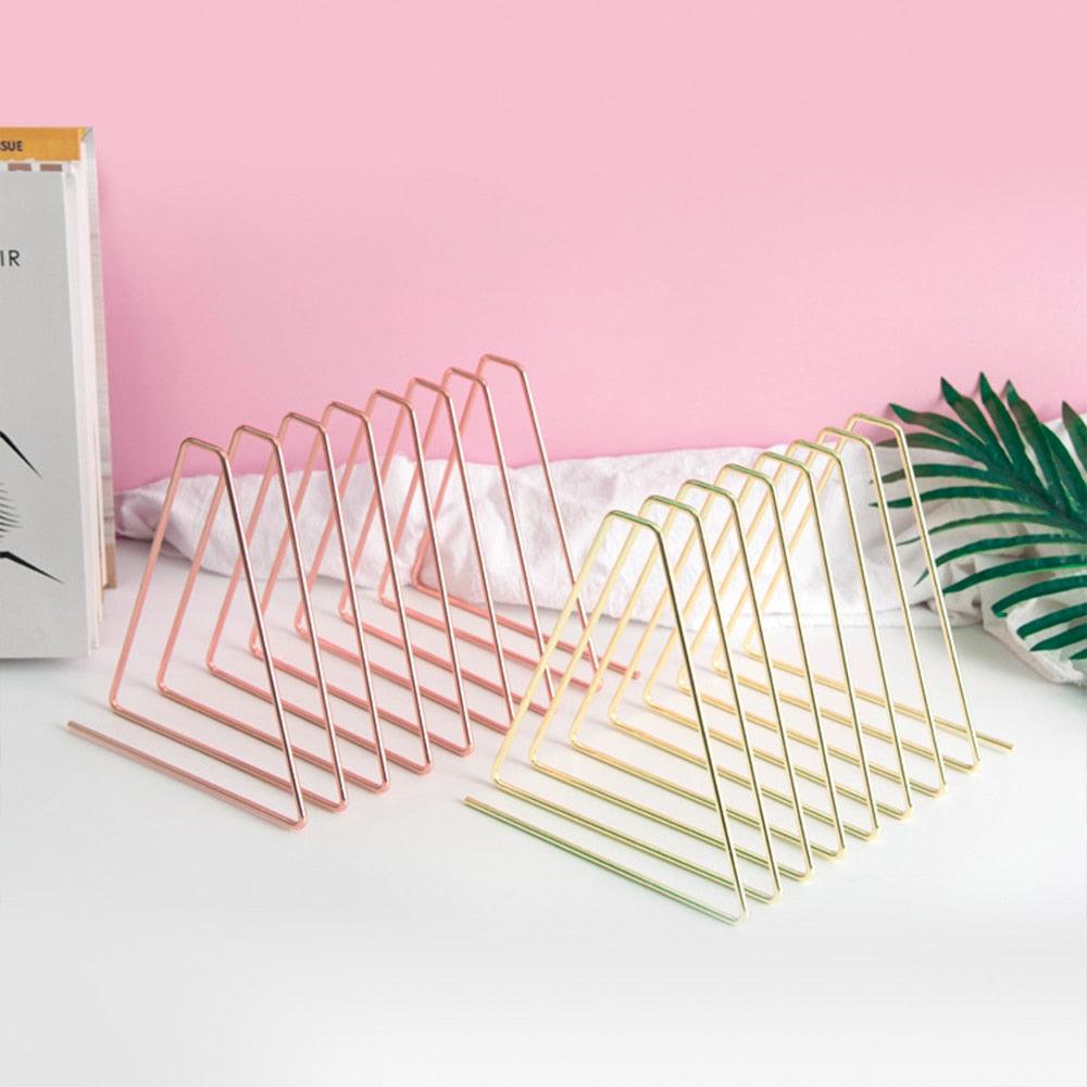 Geometric Book Organizer Book Shelf