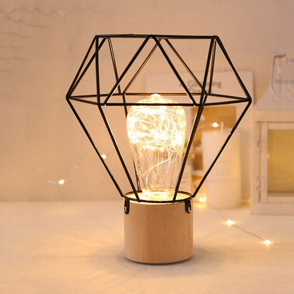 Wesley Wire Geometric Table Lamp