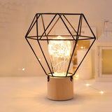 Copper Wire LED Bedside Desk Table Lamps