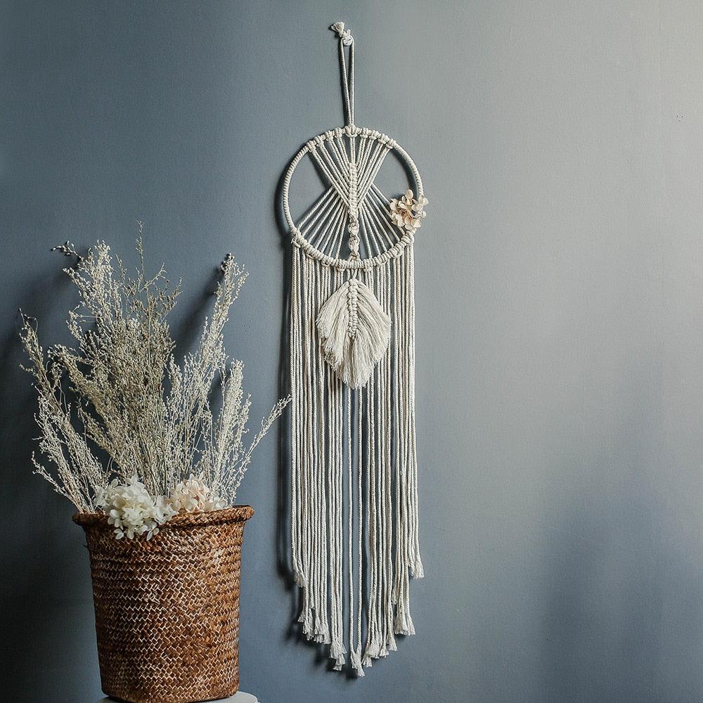 Macrame Leaf Art Home Decor