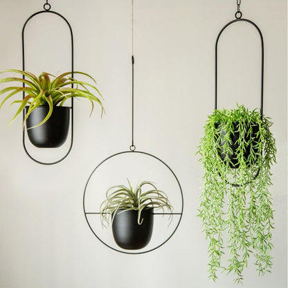 Hanging Metal Oval Planter