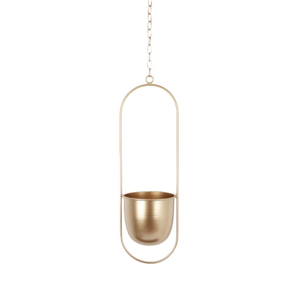 Hanging Metal Oval Planter