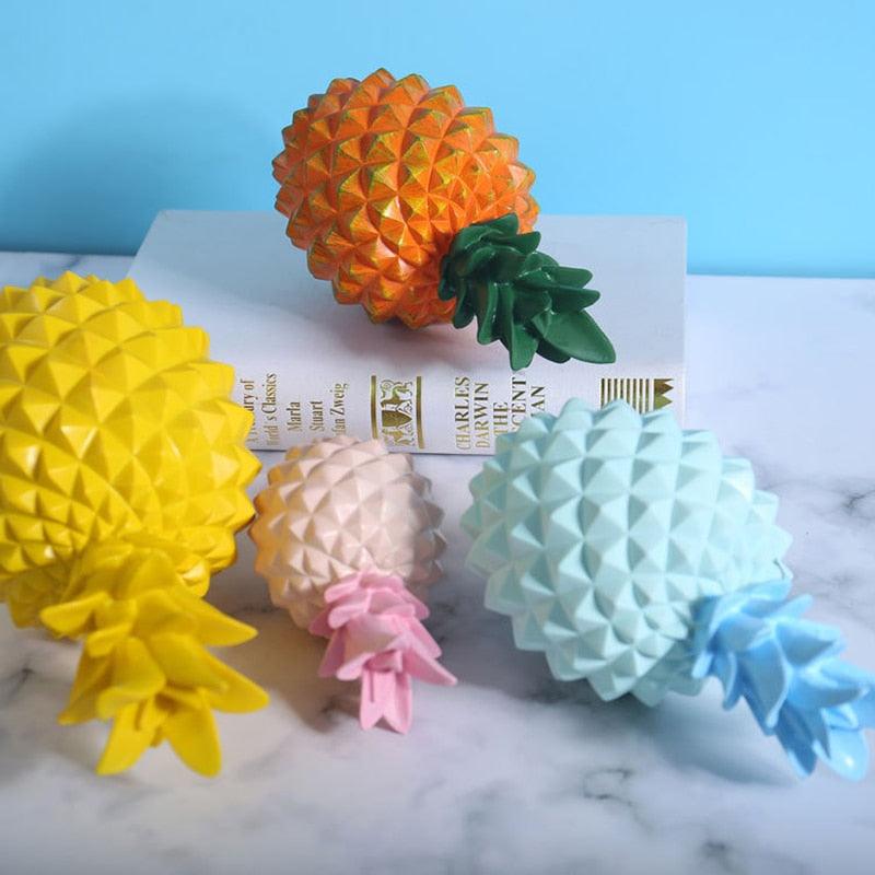 Pineapple Geometric Resin Decor
