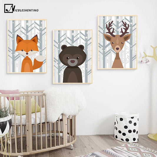 Geometric Animal Wall Art