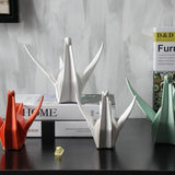 Bird Statue Abstract Ceramic Origami Animal Sculpture
