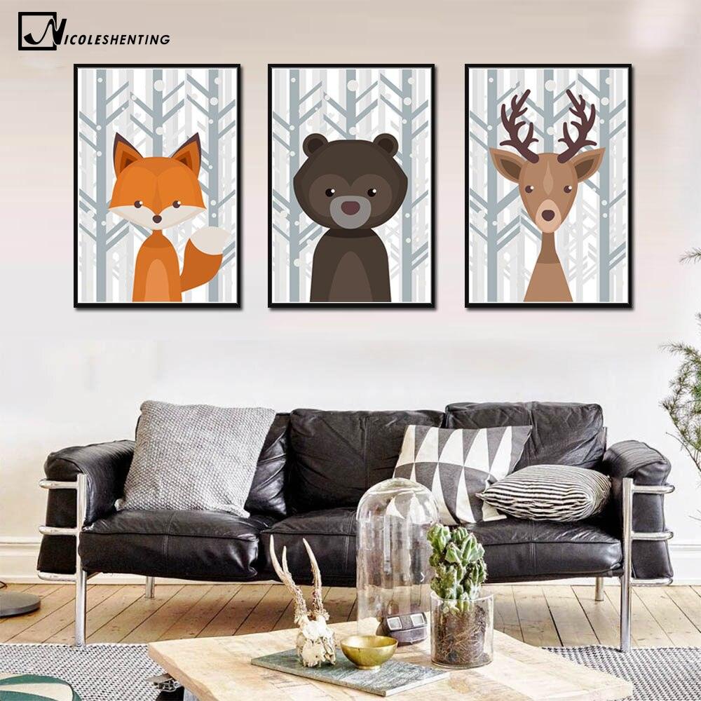 Geometric Animal Wall Art