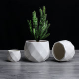 Geometric Ceramic Pot Plant Growing Pot