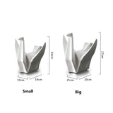 Bird Statue Abstract Ceramic Origami Animal Sculpture