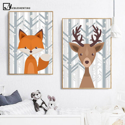 Geometric Animal Wall Art