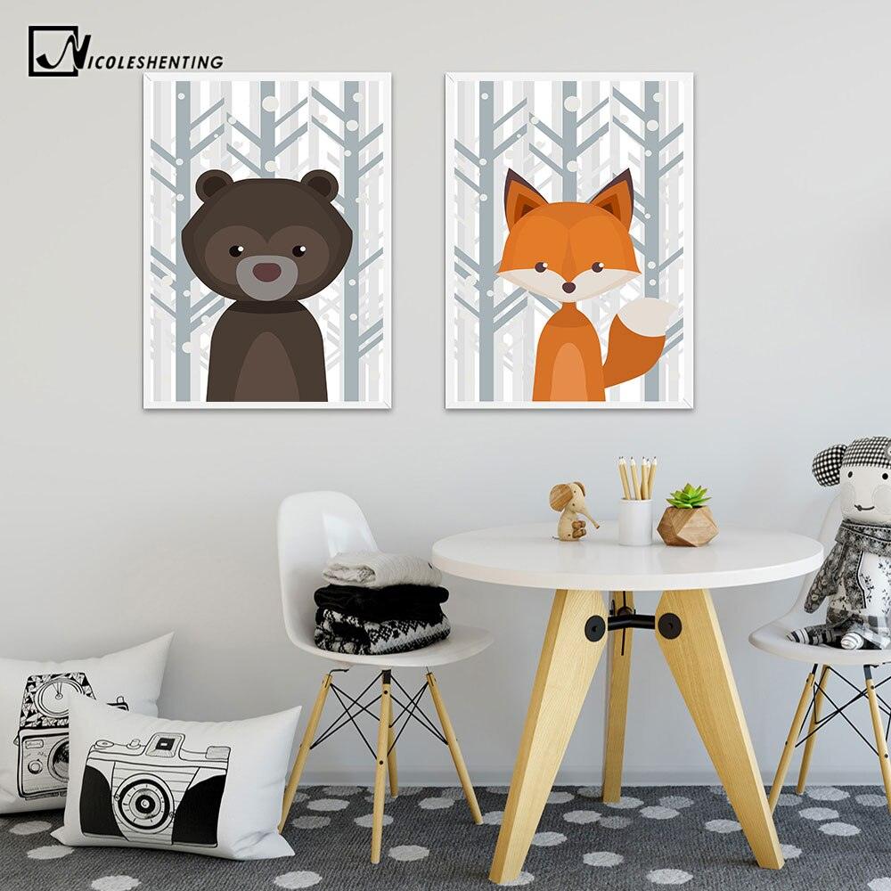 Geometric Animal Wall Art