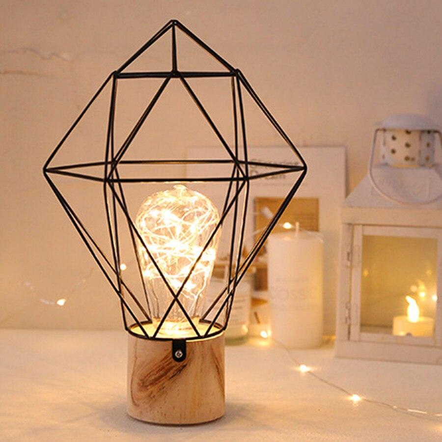 Wesley Wire Geometric Table Lamp