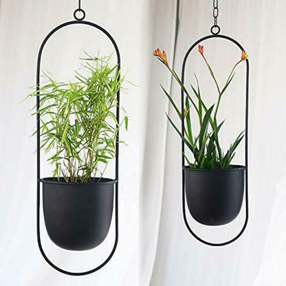 Hanging Metal Oval Planter