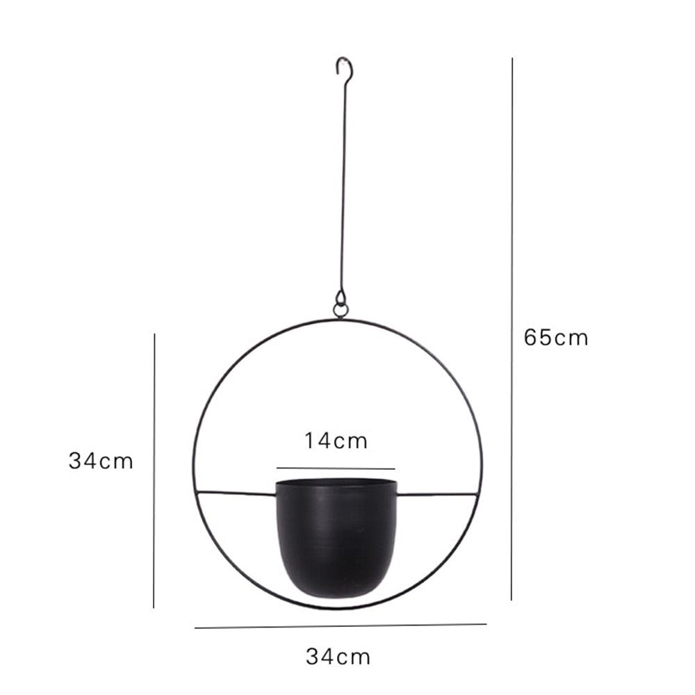 Hanging Metal Oval Planter