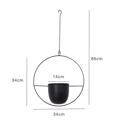 Hanging Metal Oval Planter