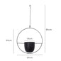 Hanging Metal Oval Planter