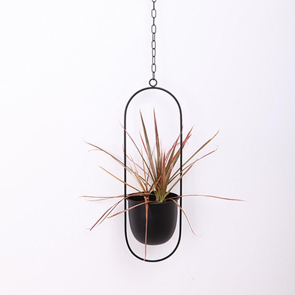 Hanging Metal Oval Planter