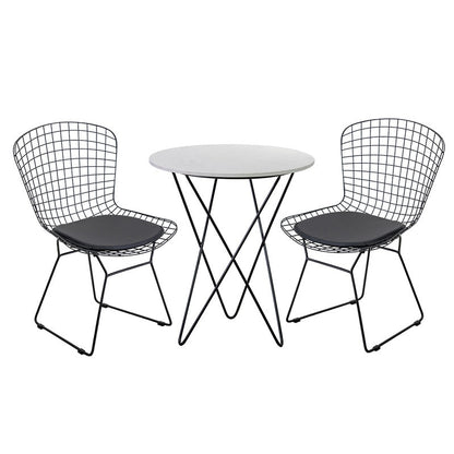 Modern Wire Chair with Seat Pad