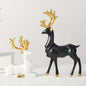 Geometric Christmas Reindeer Figurines