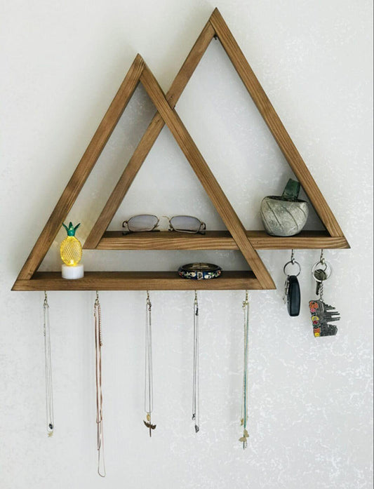 Boho Triangle Wall Art/Shelf